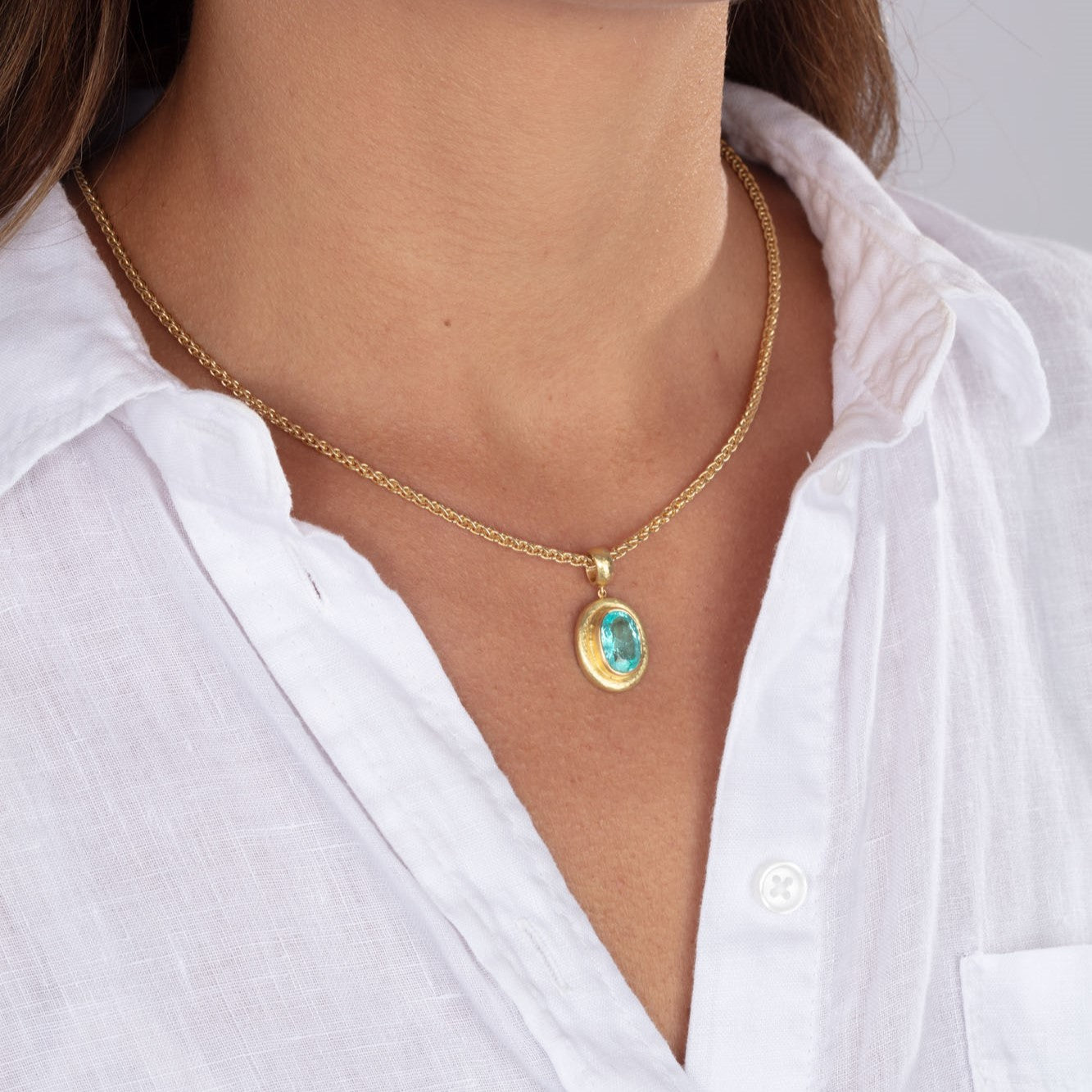 Large Paraiba Tourmaline Pendant