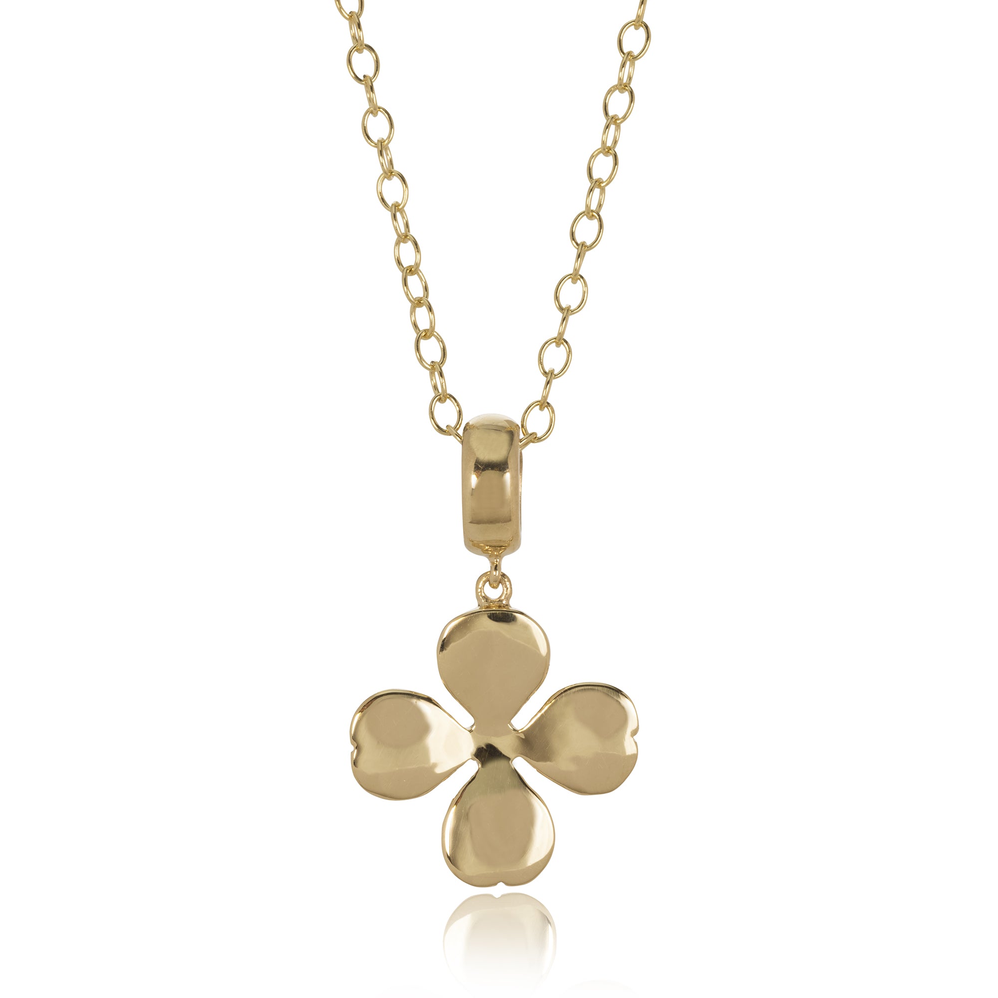 Four-Leaf Clover Pendant in Gold