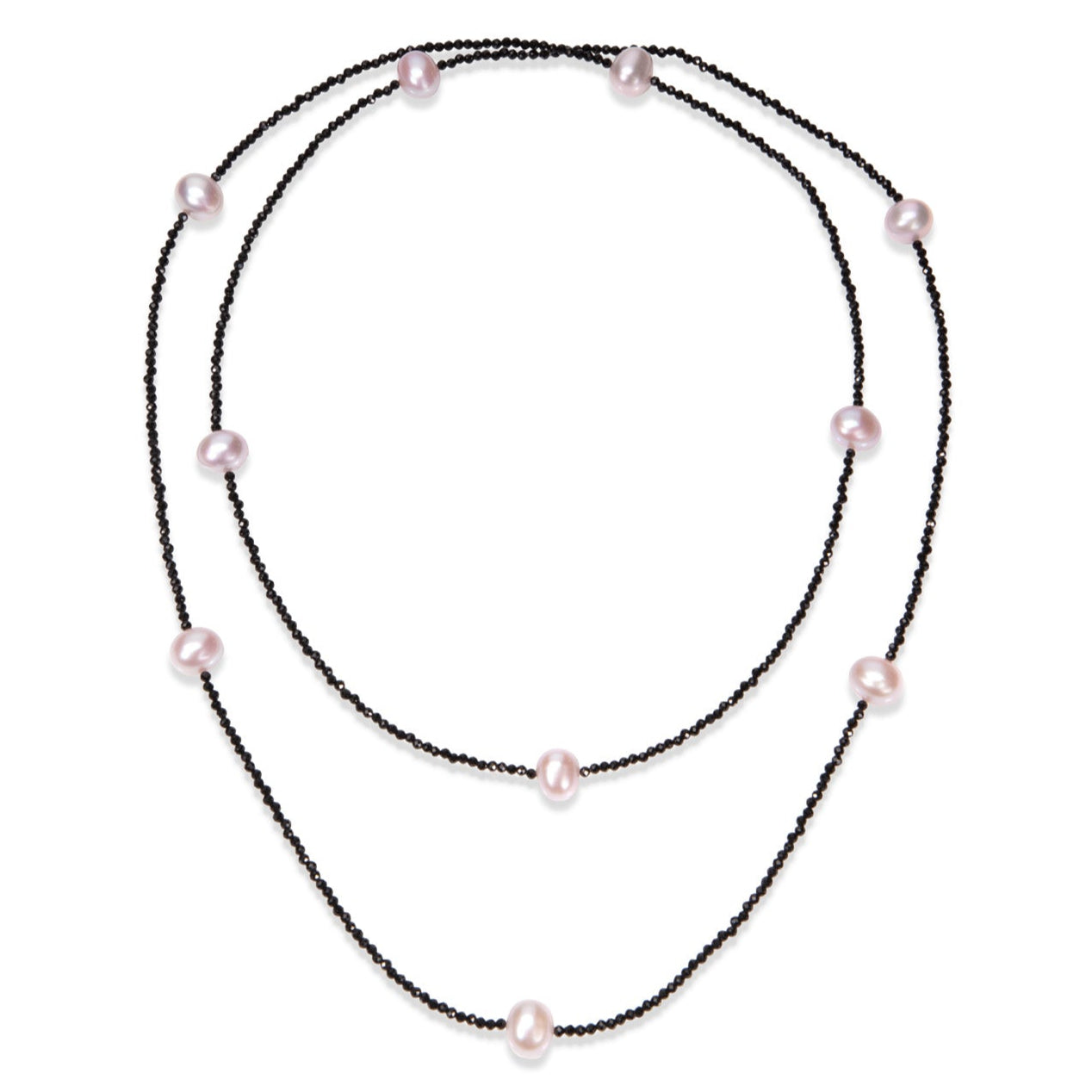 Spinel and Pearl Necklace
