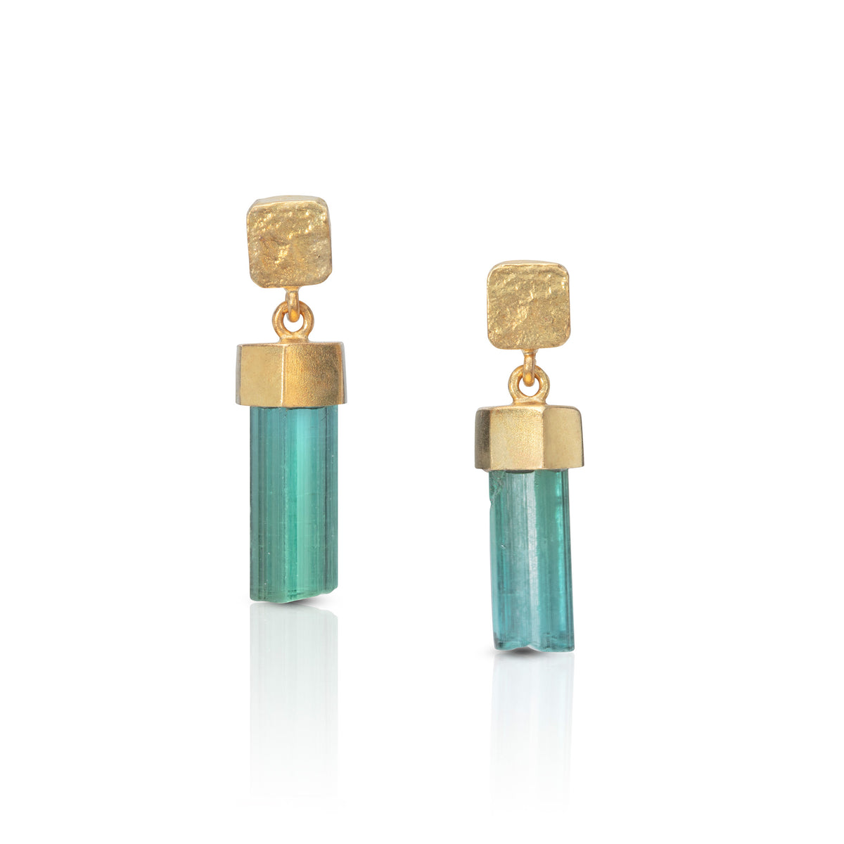 Tourmaline Tower Drop Earrings