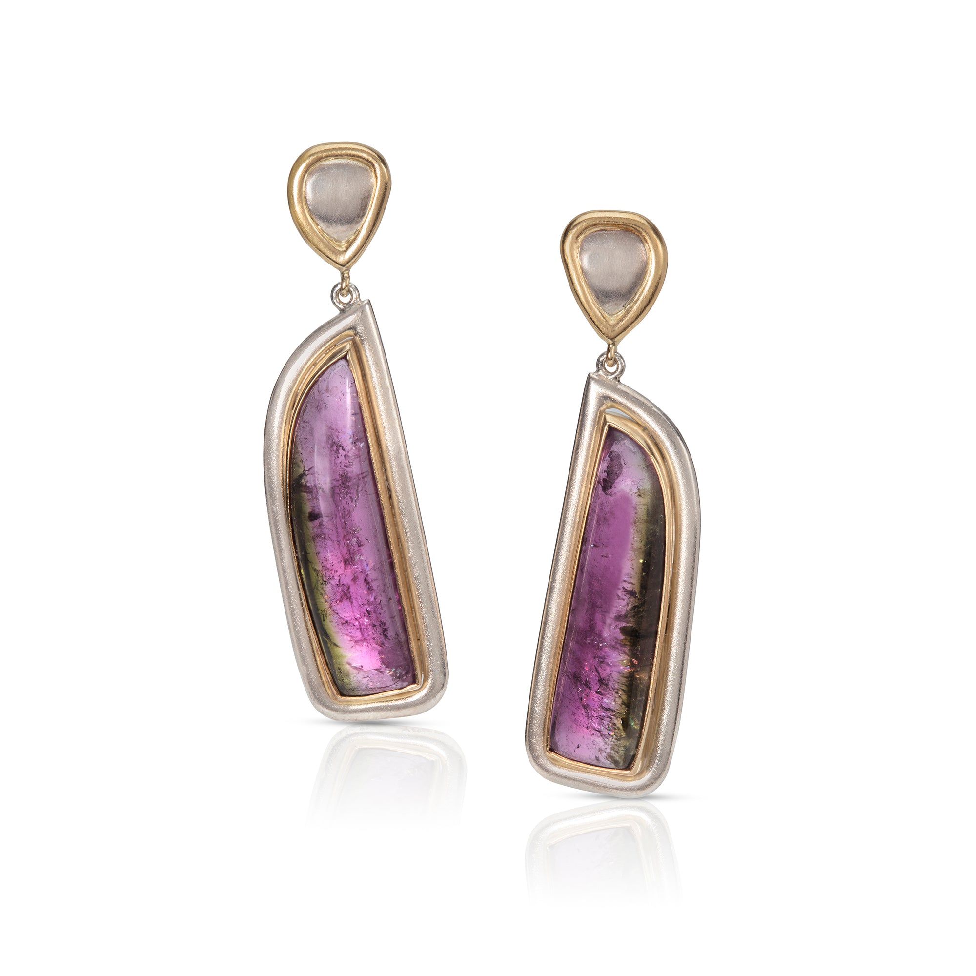 Bi-Coloured Tourmaline Earrings