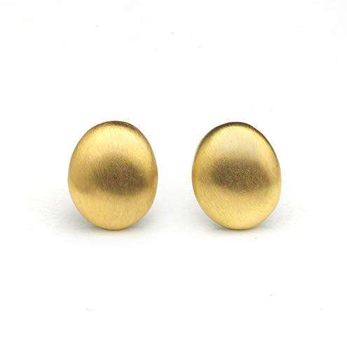 Pebble Stud Earrings in 18ct Yellow Gold