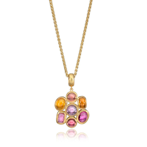 Substantial Square Bead Necklace