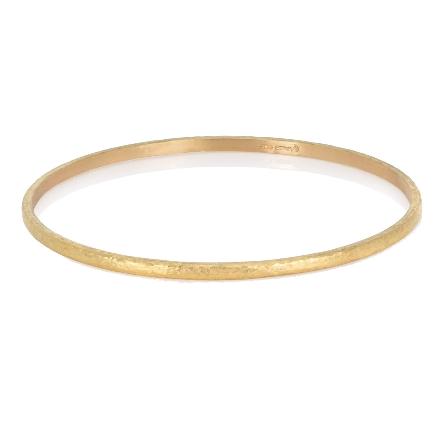 Beaten Gold Bangle