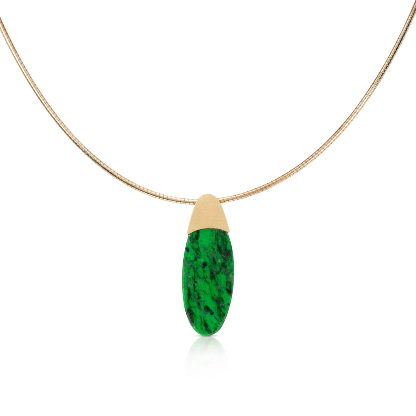 Jade and Yellow Gold Necklace