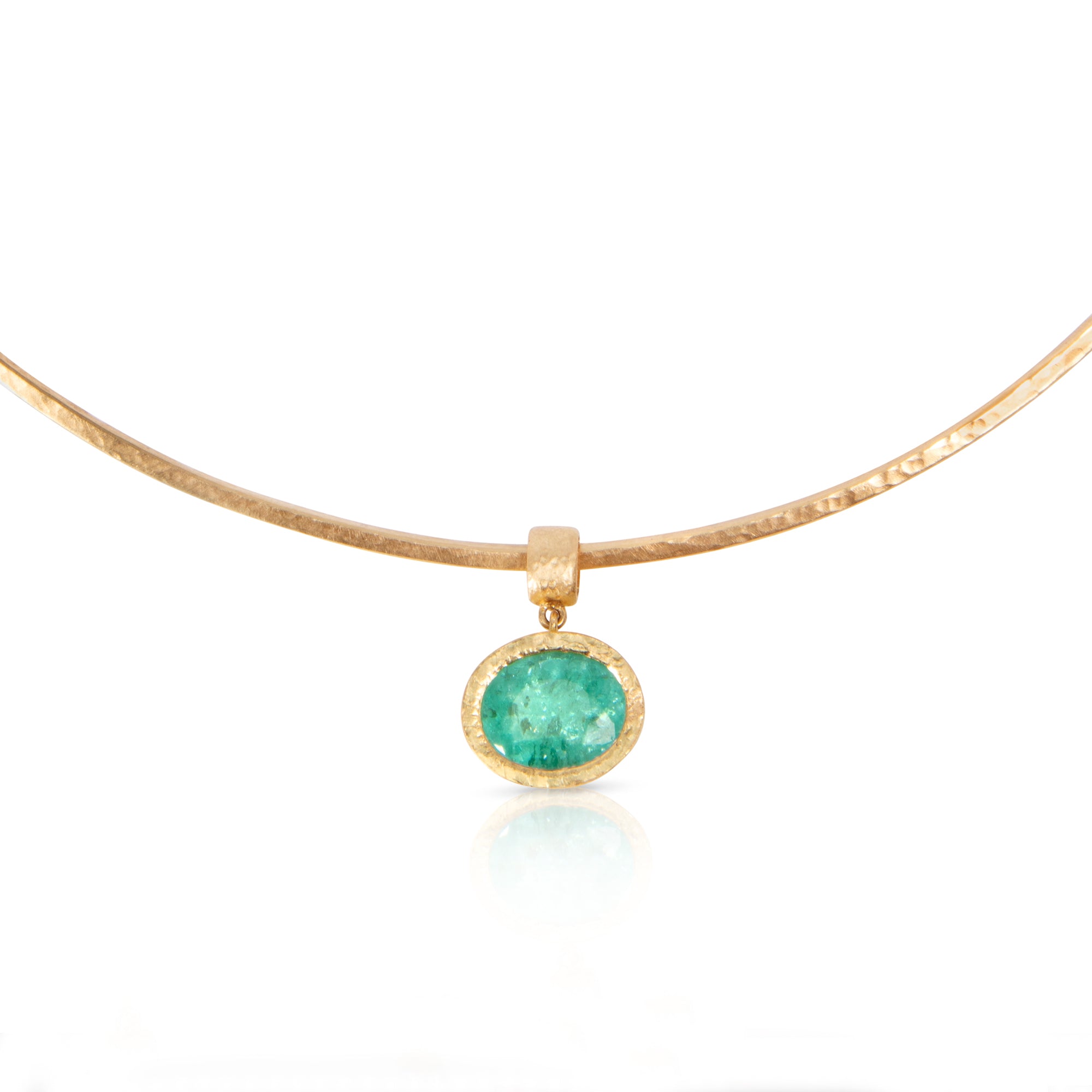 Paraiba Tourmaline Torque Pendant