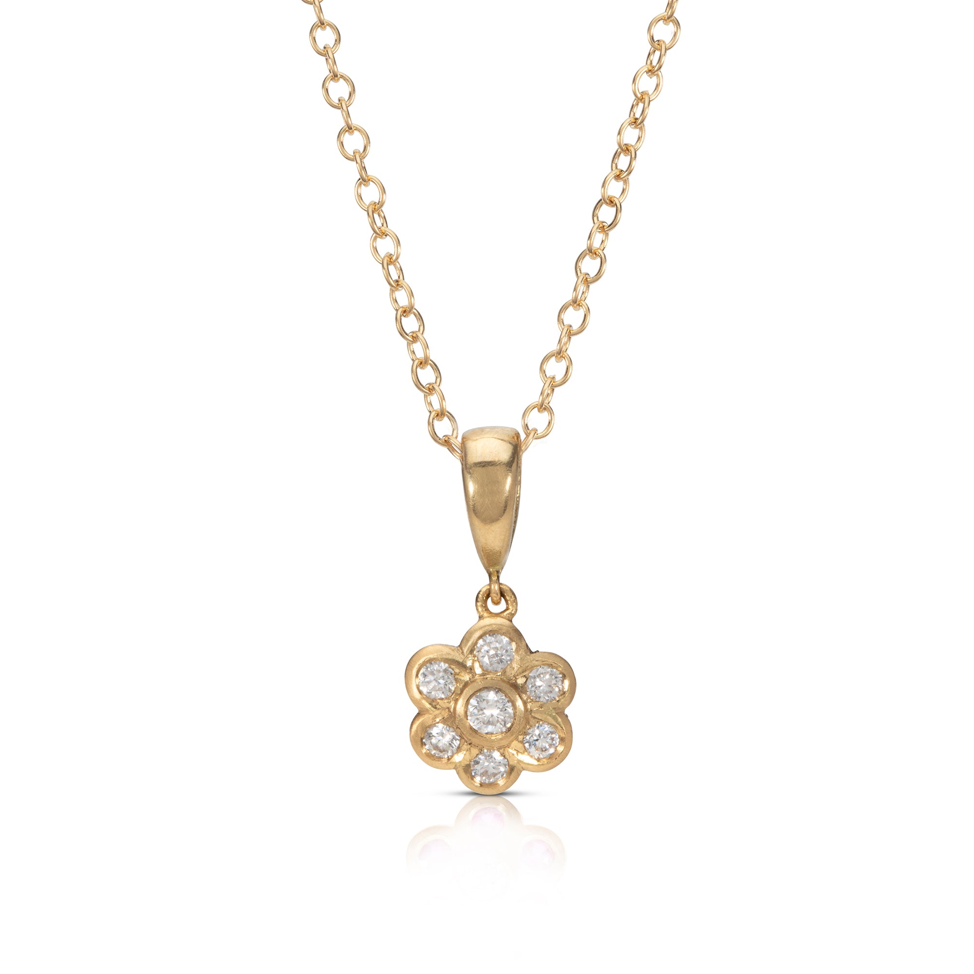 Diamond Daisy Pendant