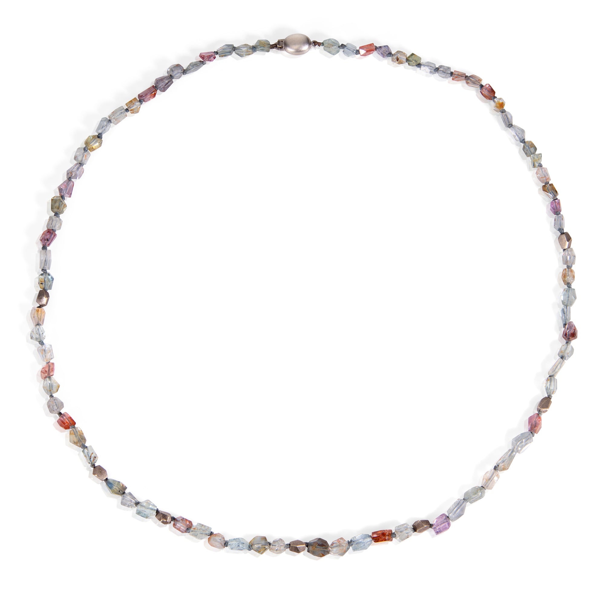 Sapphire Nugget Bead Necklace