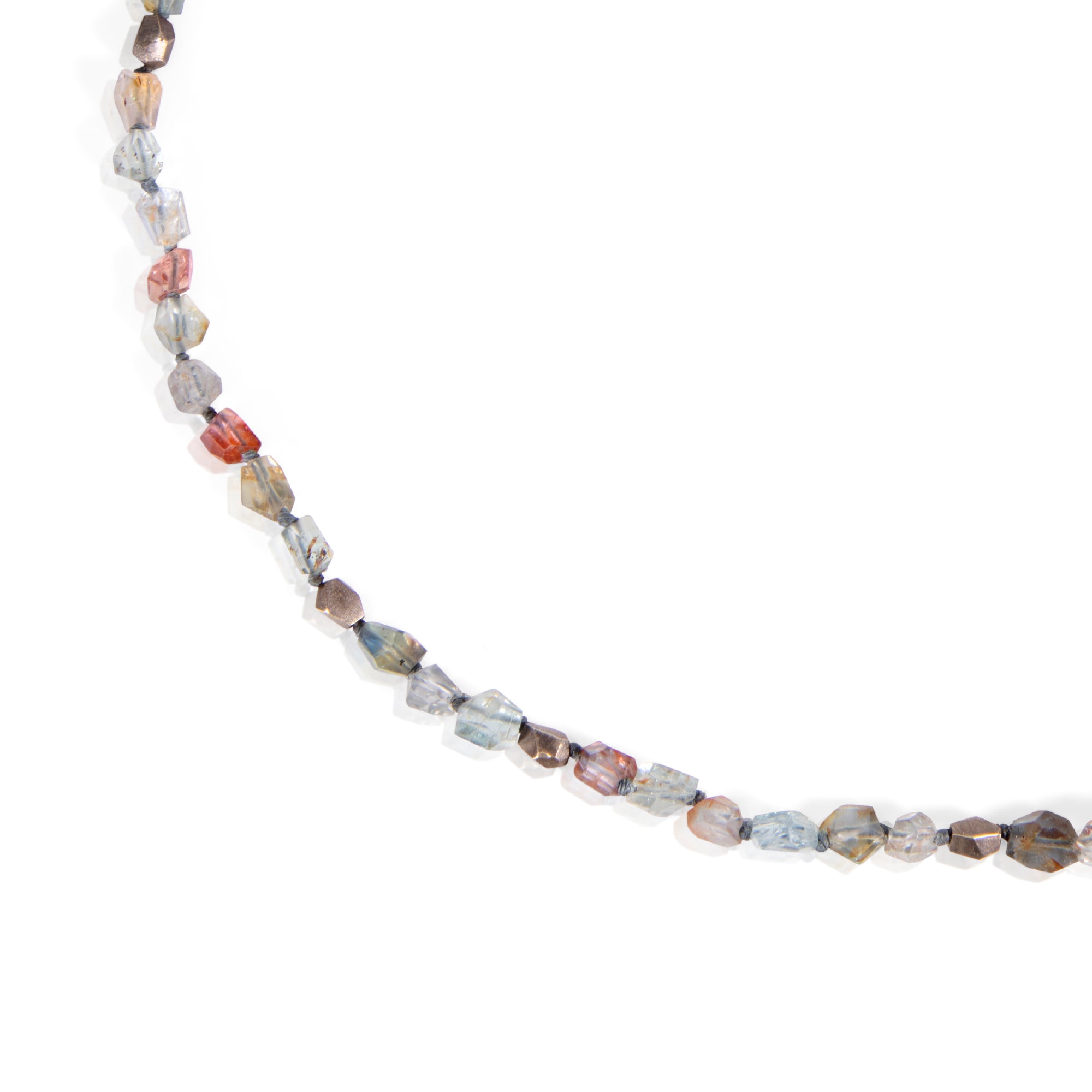 Sapphire Nugget Bead Necklace