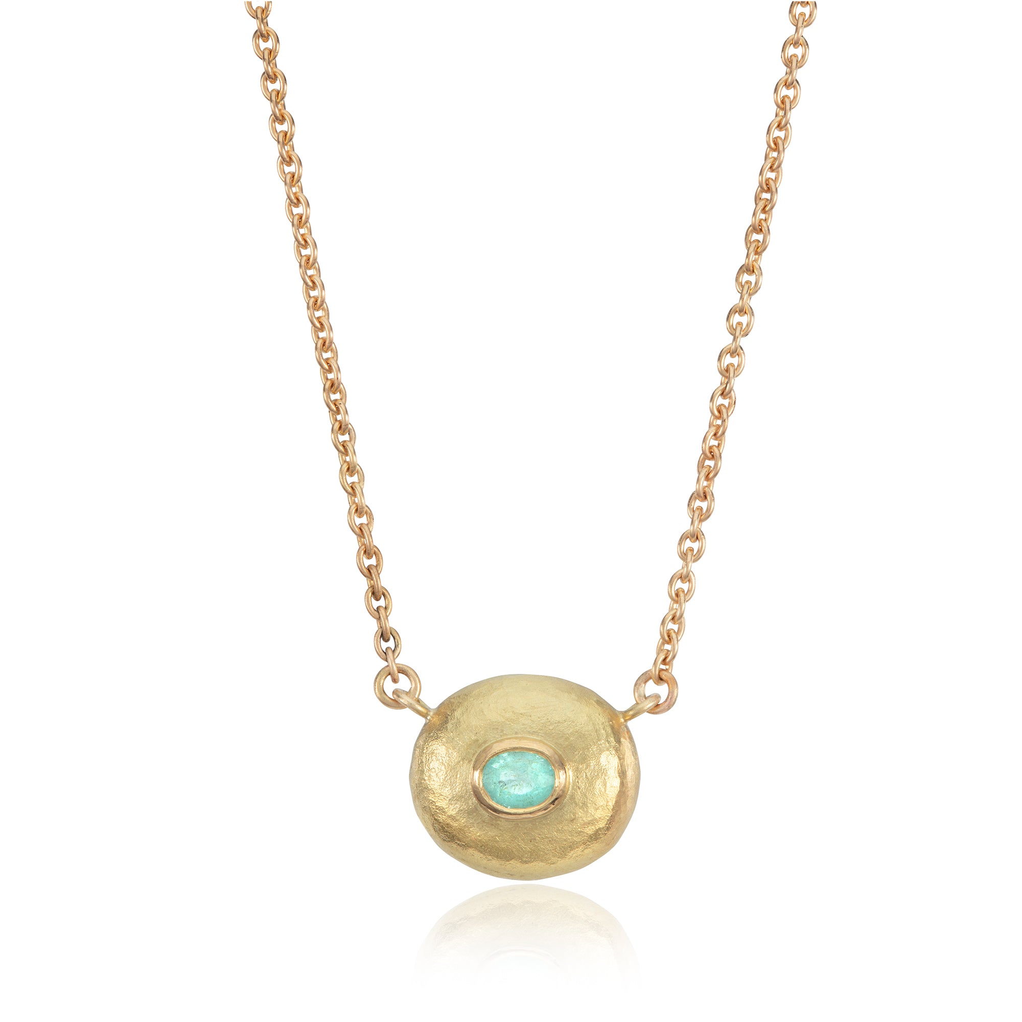 Paraiba Tourmaline Pebble Necklace