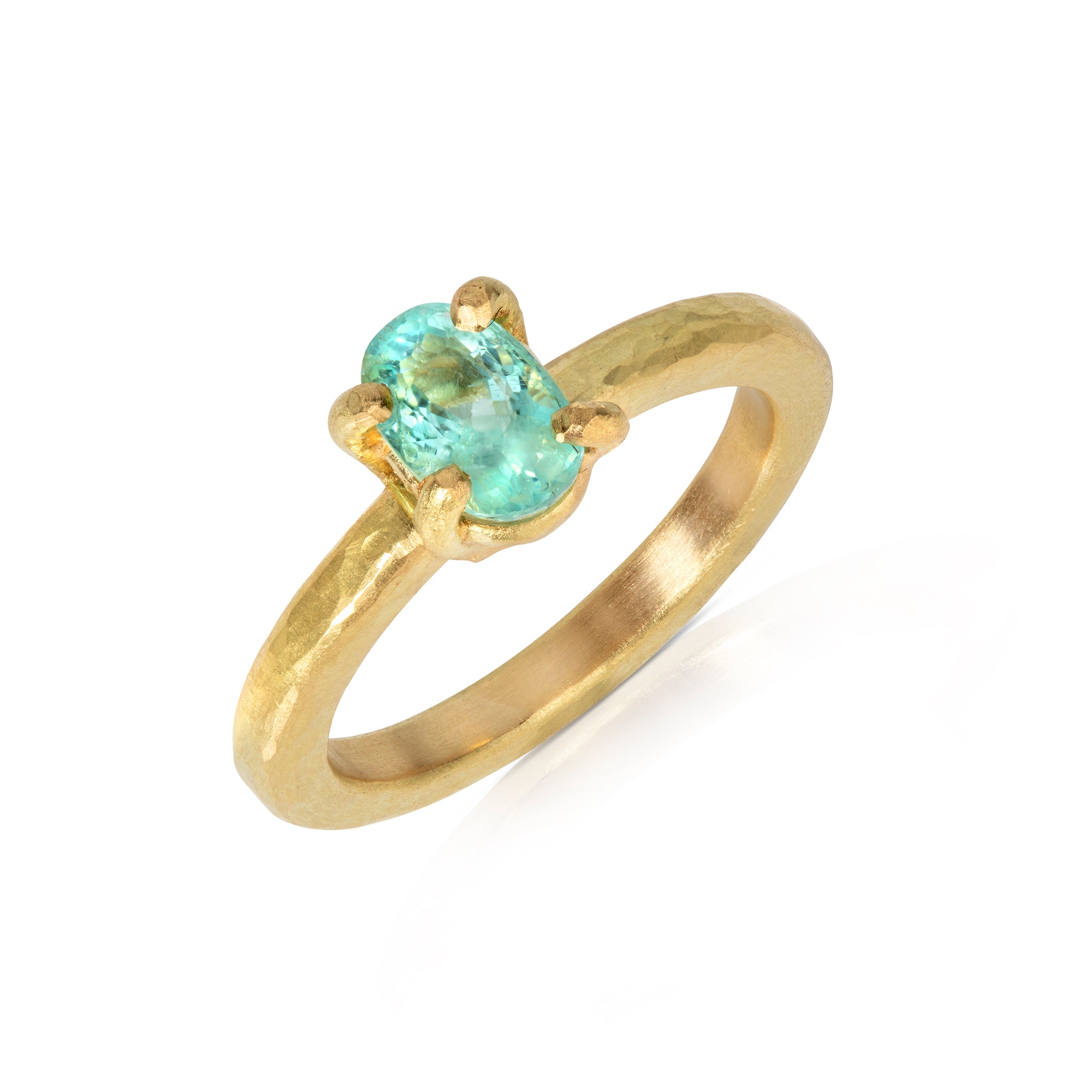 Claw-Set Paraiba Tourmaline Ring