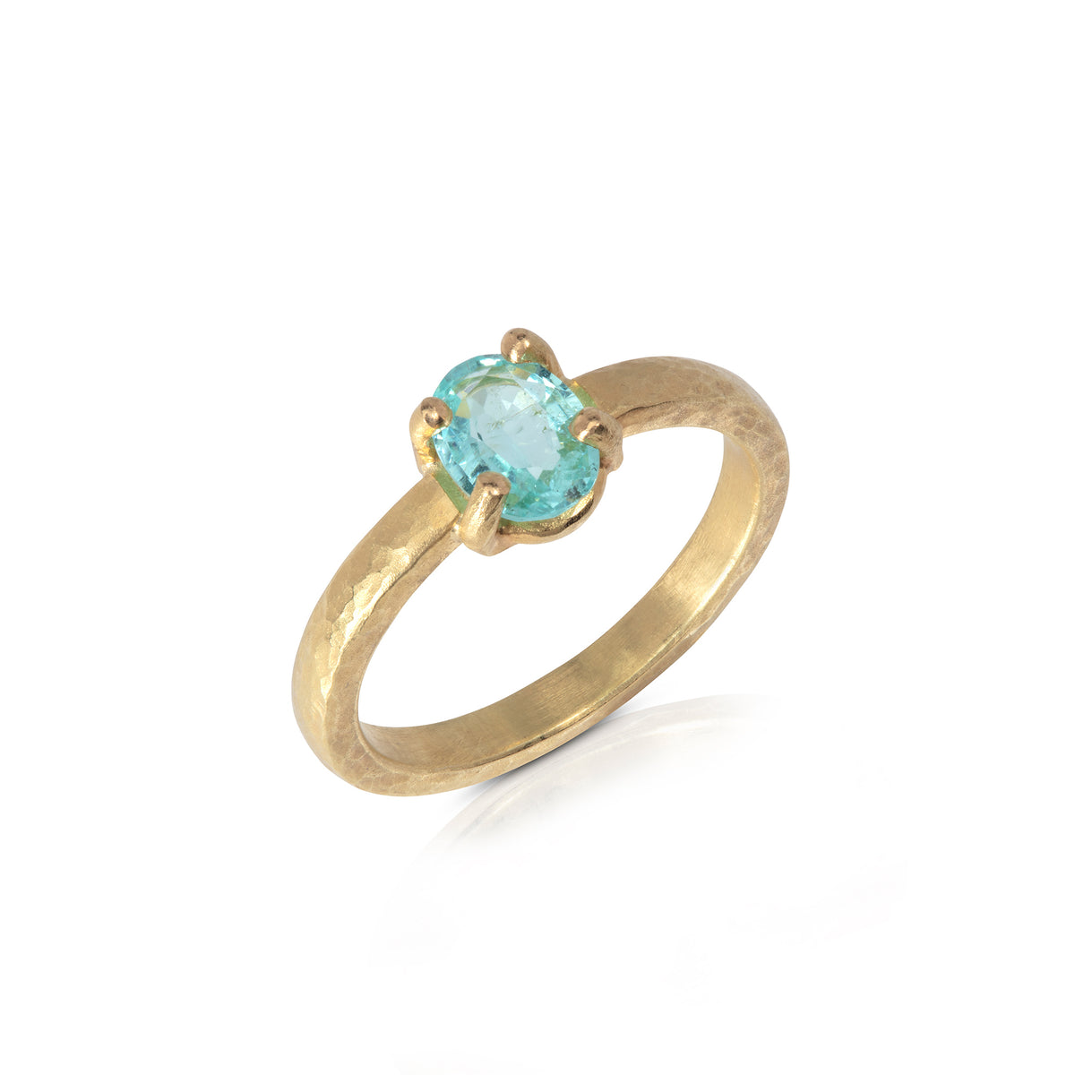 Claw-Set Paraiba Tourmaline Ring