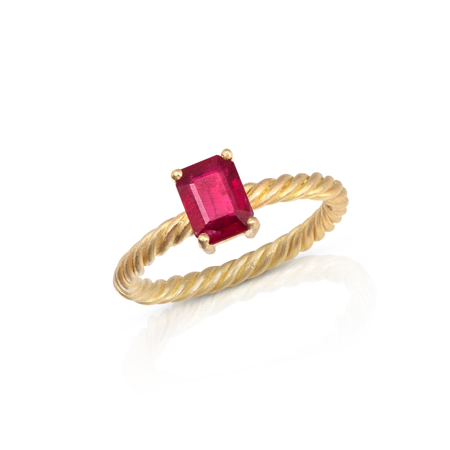Ruby Twist Ring