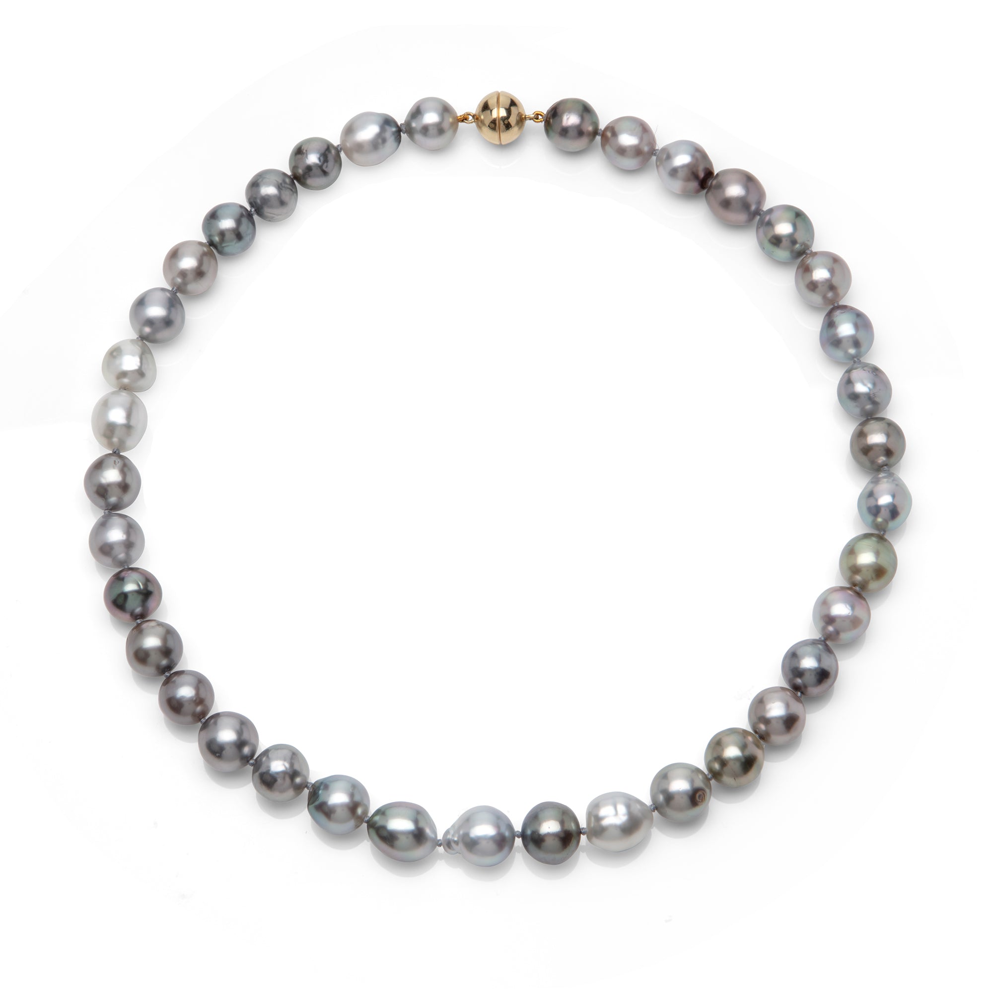 Tahitian Pearl and Gold Necklace