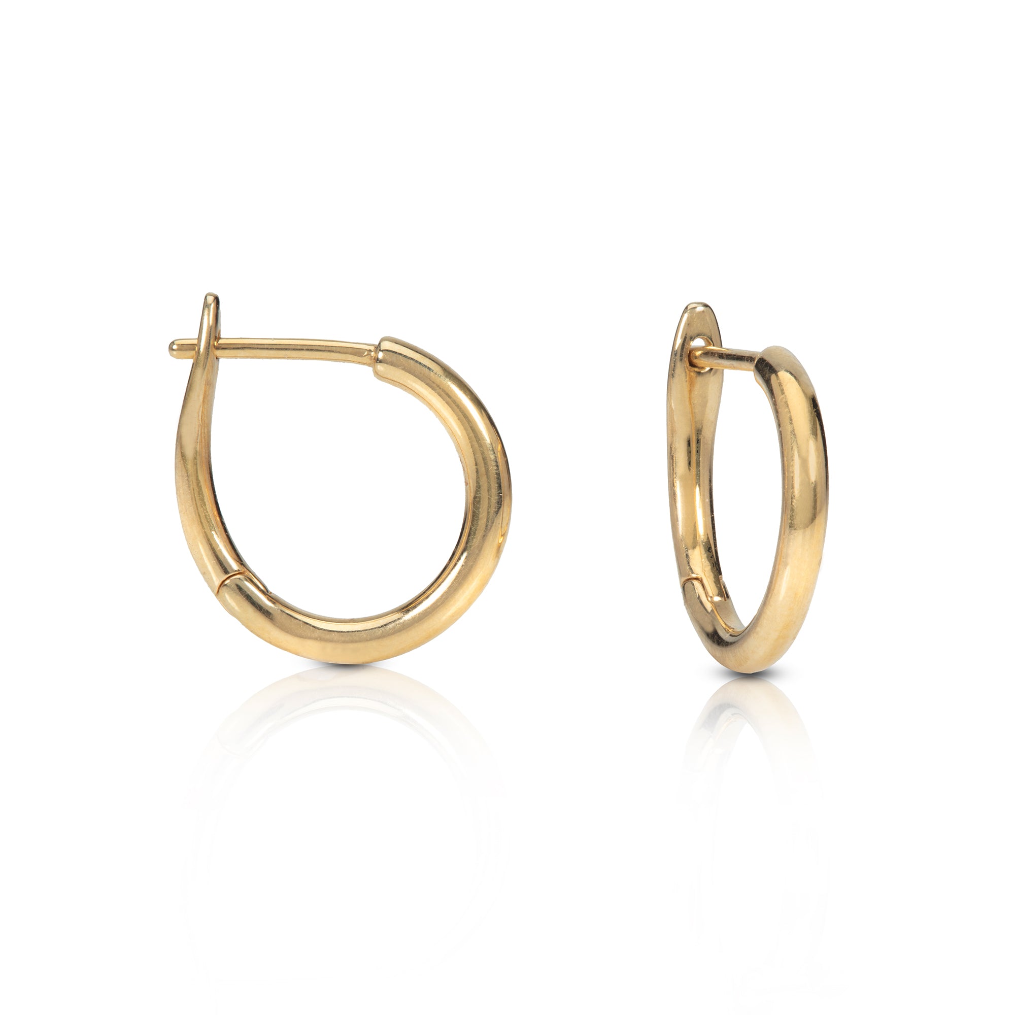 18ct Yellow Gold Polished Hoops