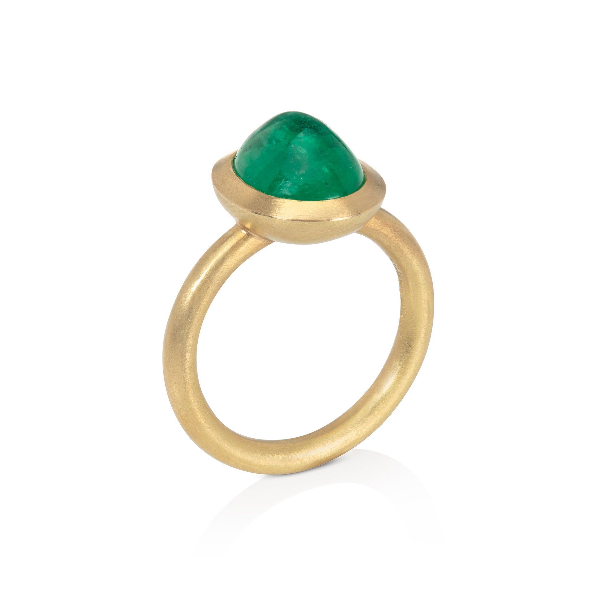 Emerald Cabochon Ring