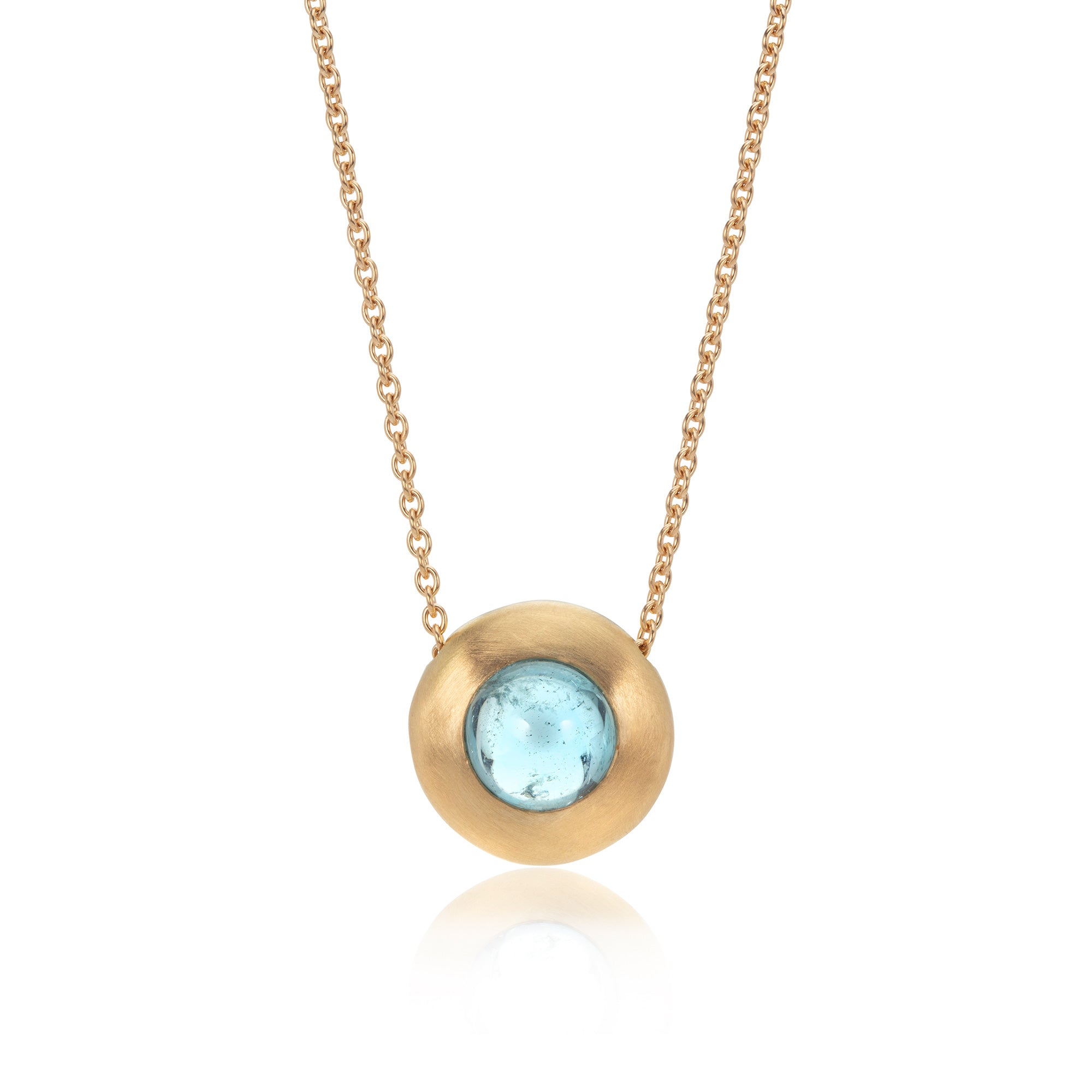 Aquamarine Bull Nose Pendant