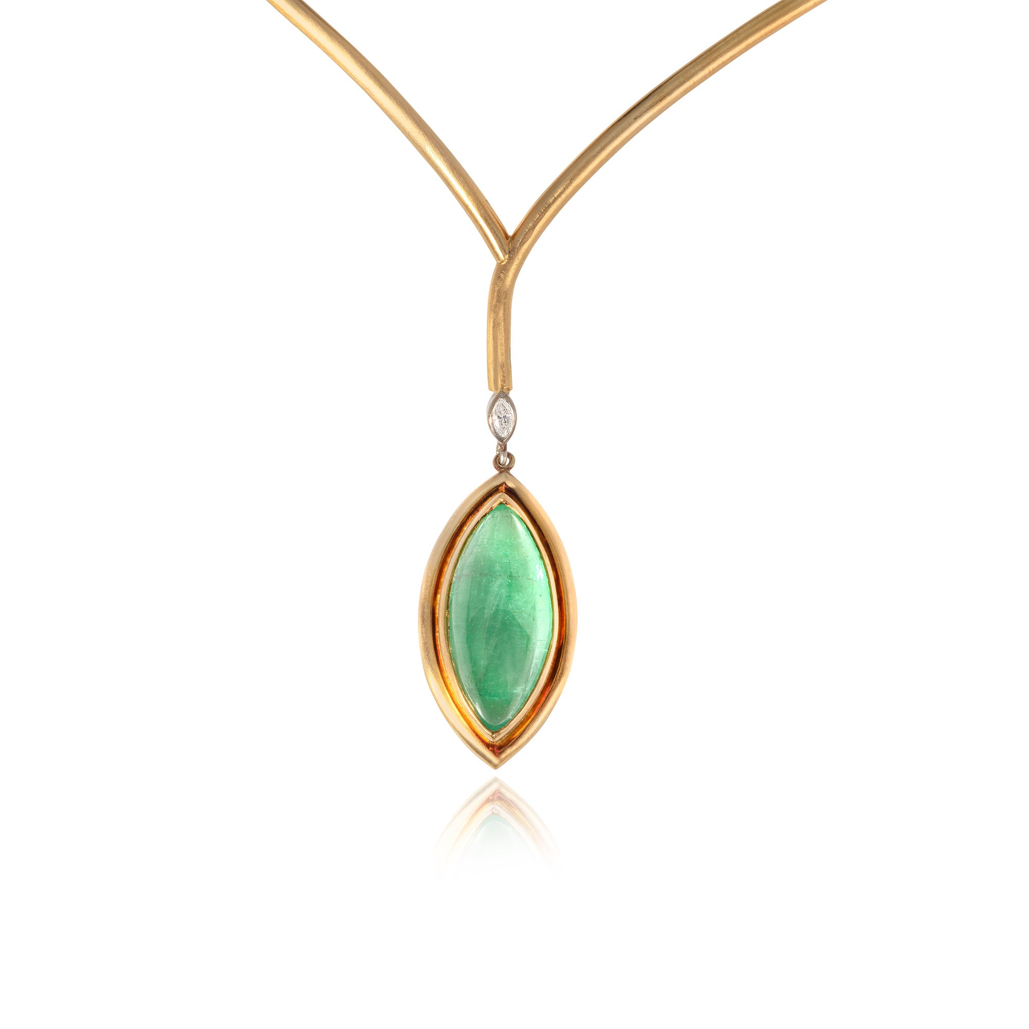 'Cyprus Tree' Necklace with Paraiba Tourmaline