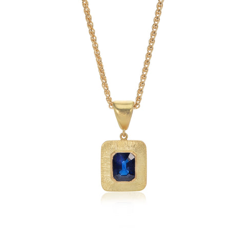 Star Sapphire & Diamond Necklace