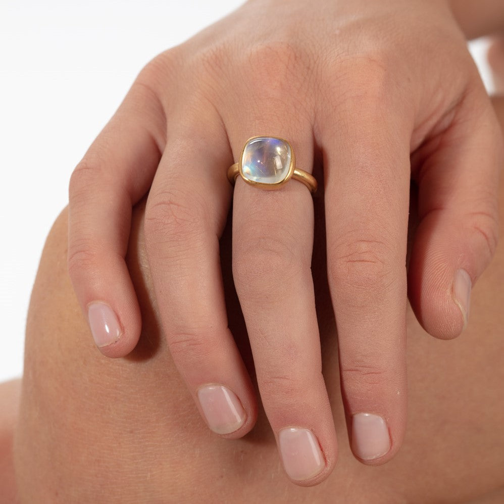 Moonstone Cabochon Ring