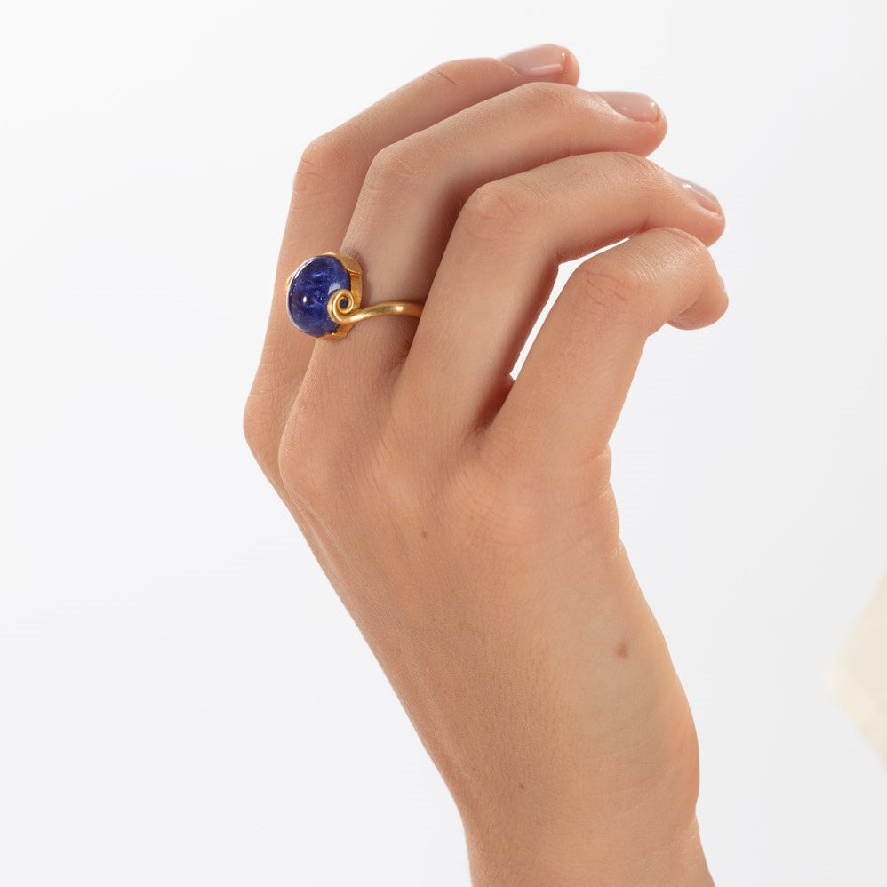 Tanzanite Wave Ring