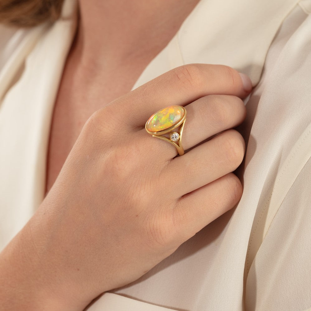 Ethiopian Opal Ring