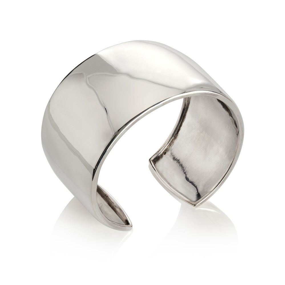 Chunky sterling silver cuff style bracelet