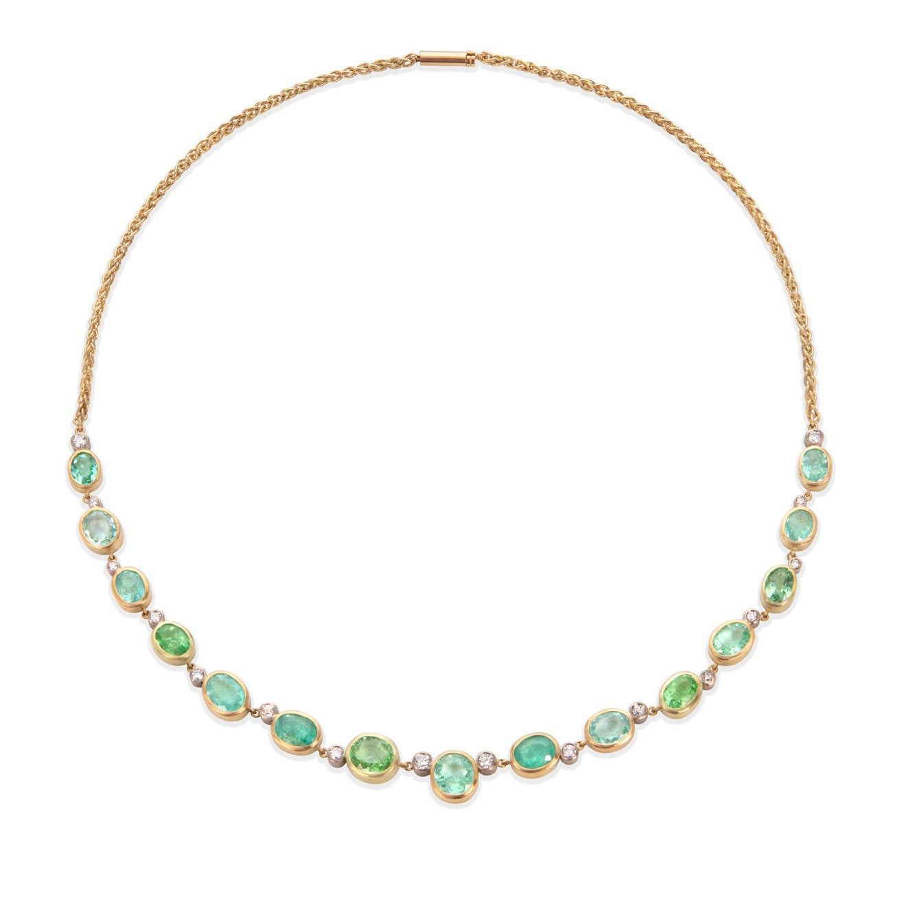 Paraiba Tourmaline & Diamond Necklace