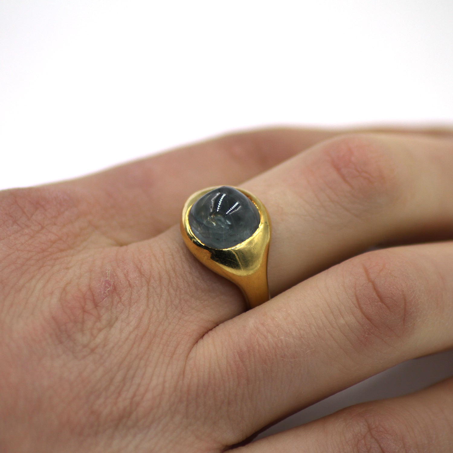 Sapphire 'Pebble' Ring