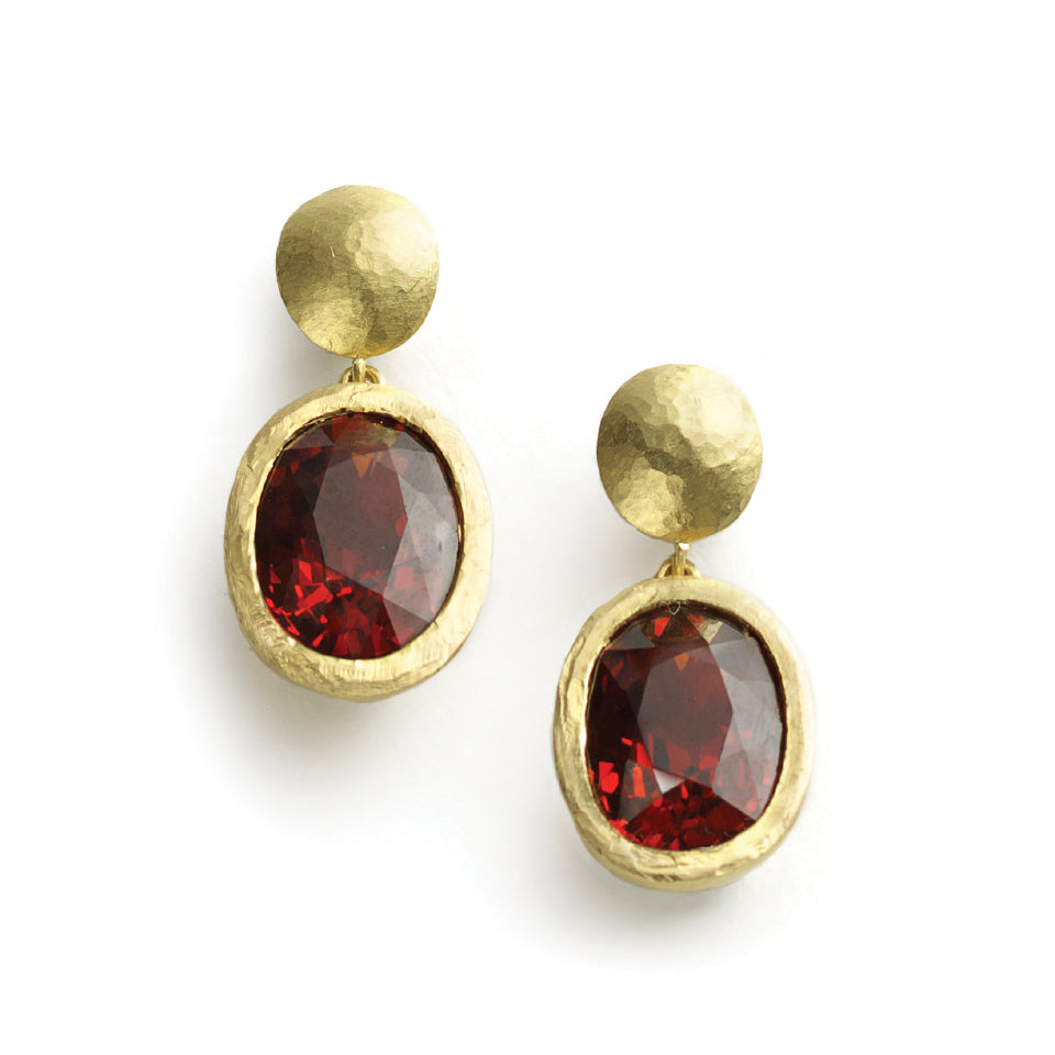 Garnet Facetted Drops