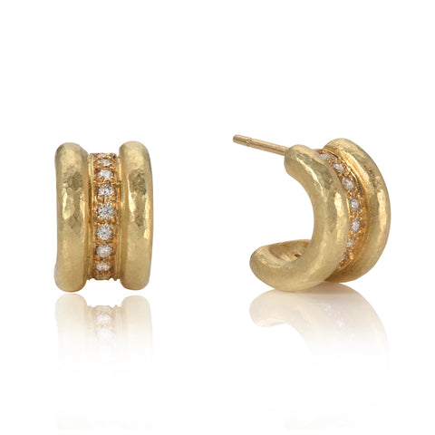 Oval & trillion shaped Paraiba Drop Earrings
