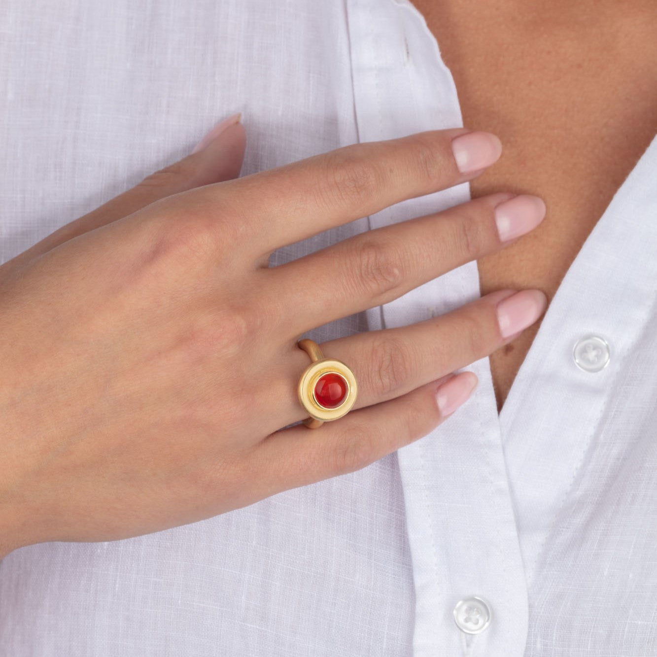 Fire Opal Ring