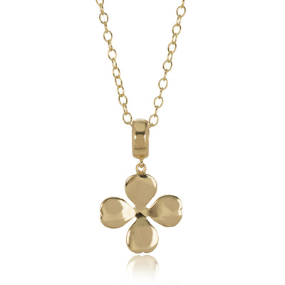 Four-Leaf Clover Pendant in Gold