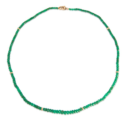 Emerald Bead Necklace