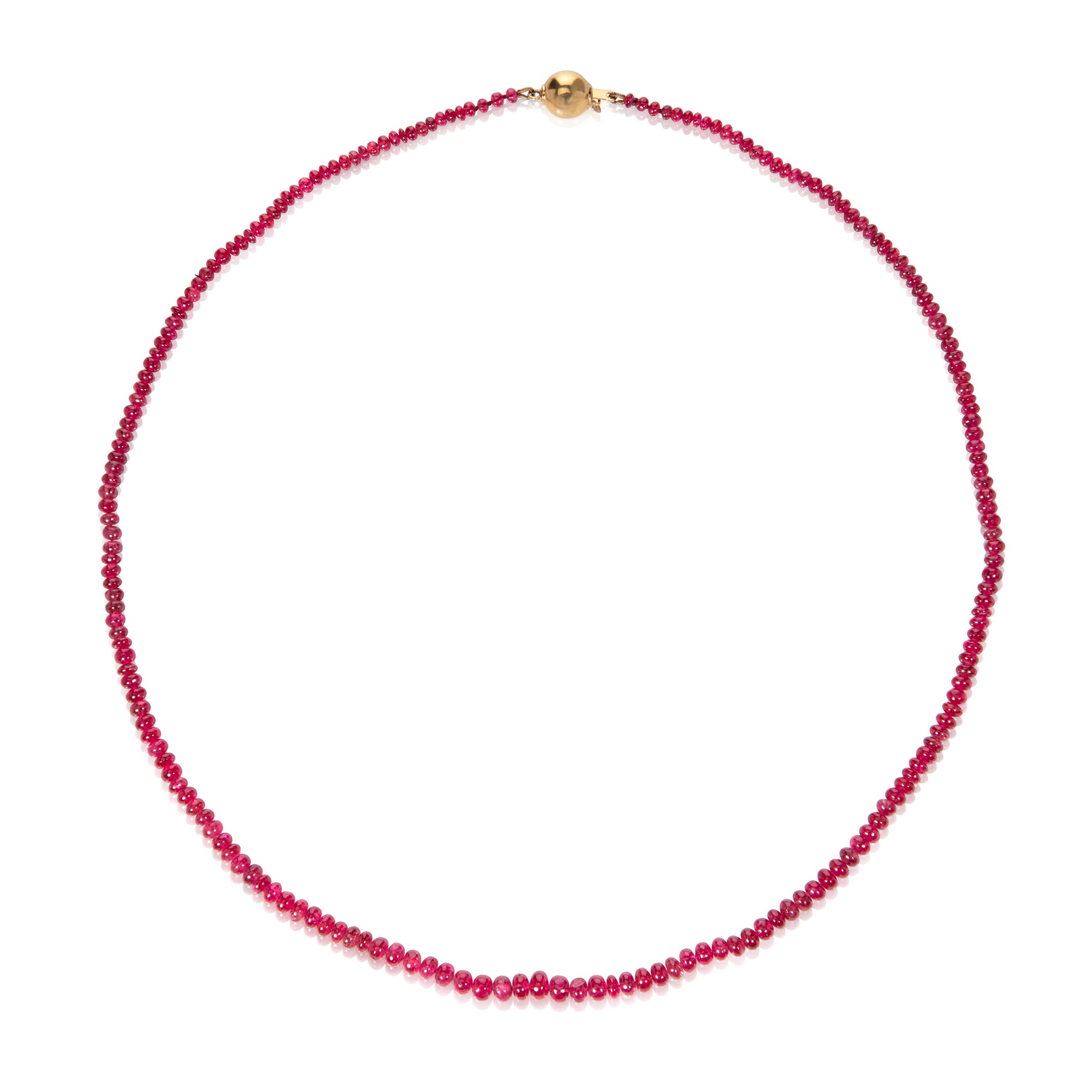 Pink Spinel Bead Necklace