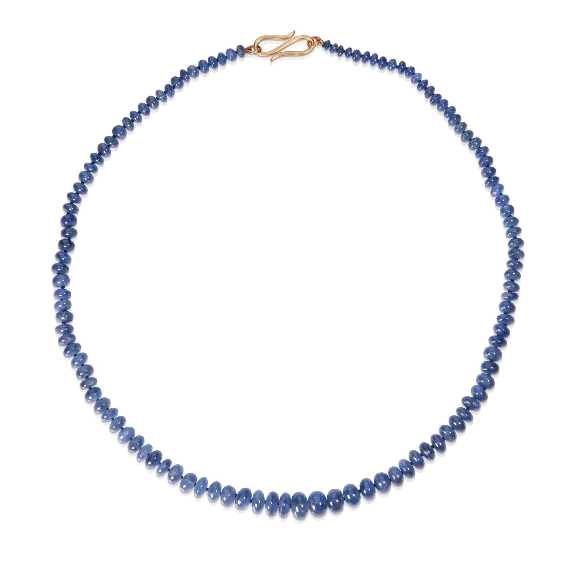 Natural Sapphire Bead Necklace