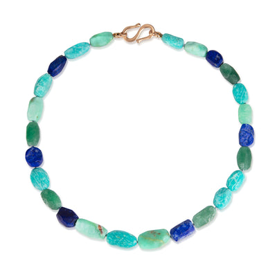 Natural Gem Nugget Bead Necklace