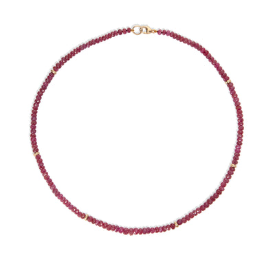 Ruby Bead Necklace
