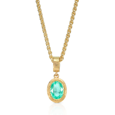 Beaten Paraiba Tourmaline Pendant