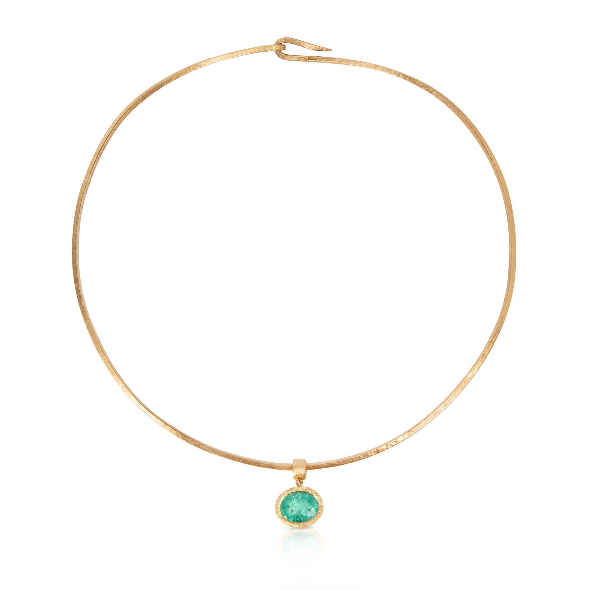 Paraiba Tourmaline Torque Pendant