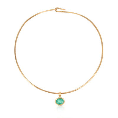 Paraiba Tourmaline Torque Pendant