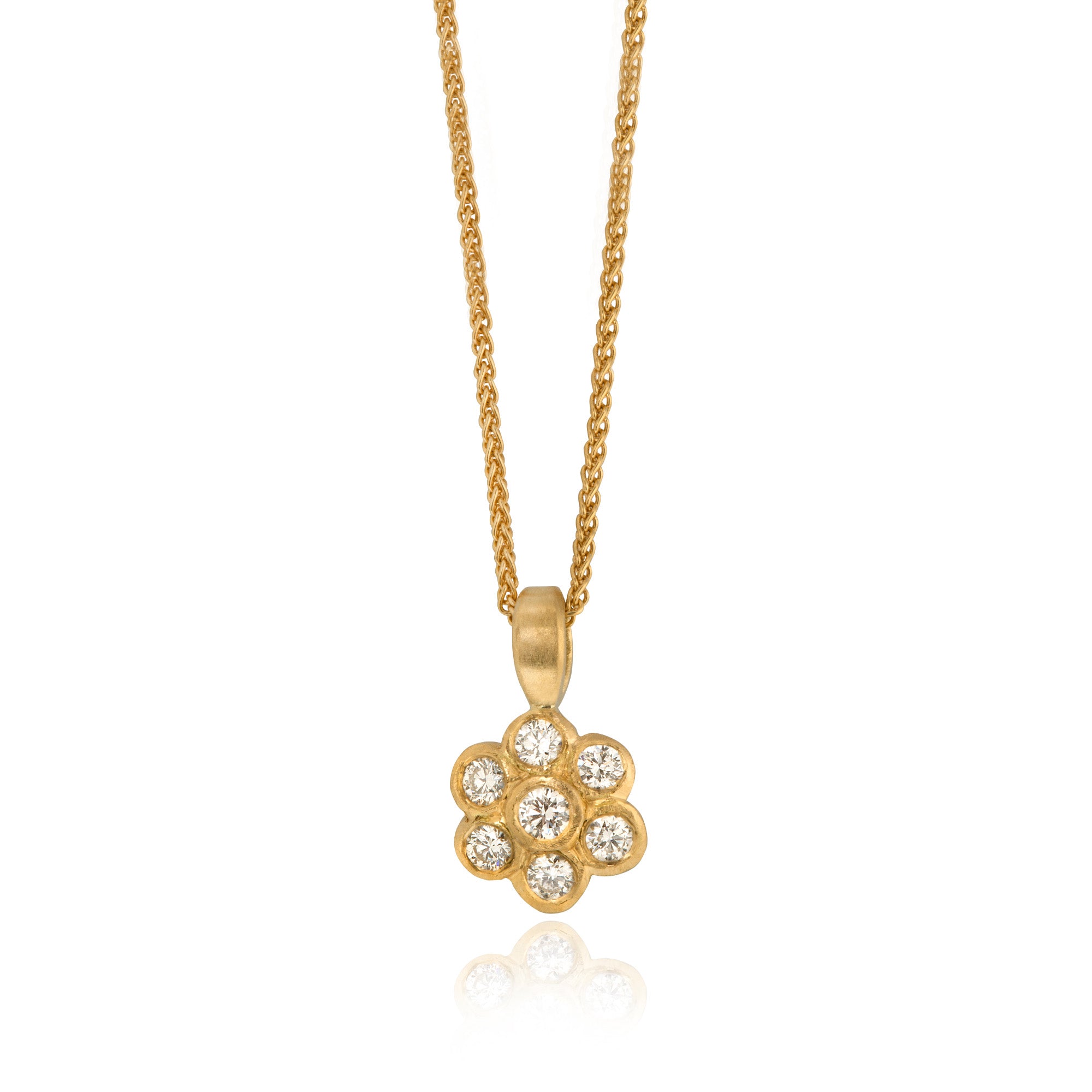 Diamond Daisy Pendant