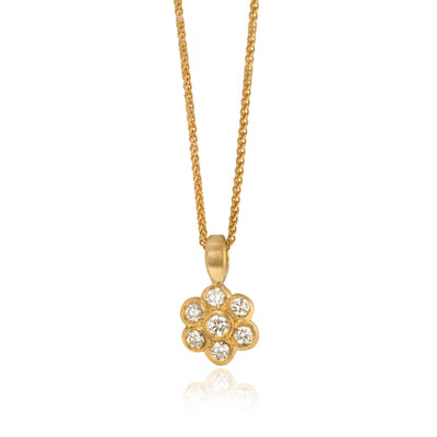 Diamond Daisy Pendant