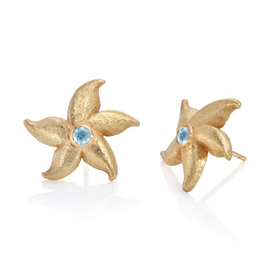 Starfish Earrings in Micro-Plated Gold