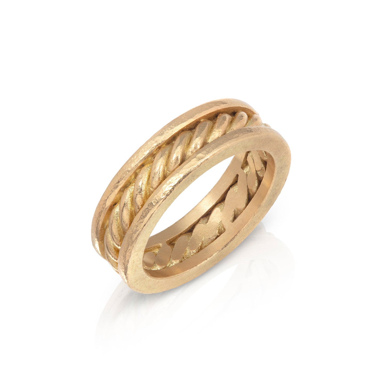 Plain Twist Ring with Borders