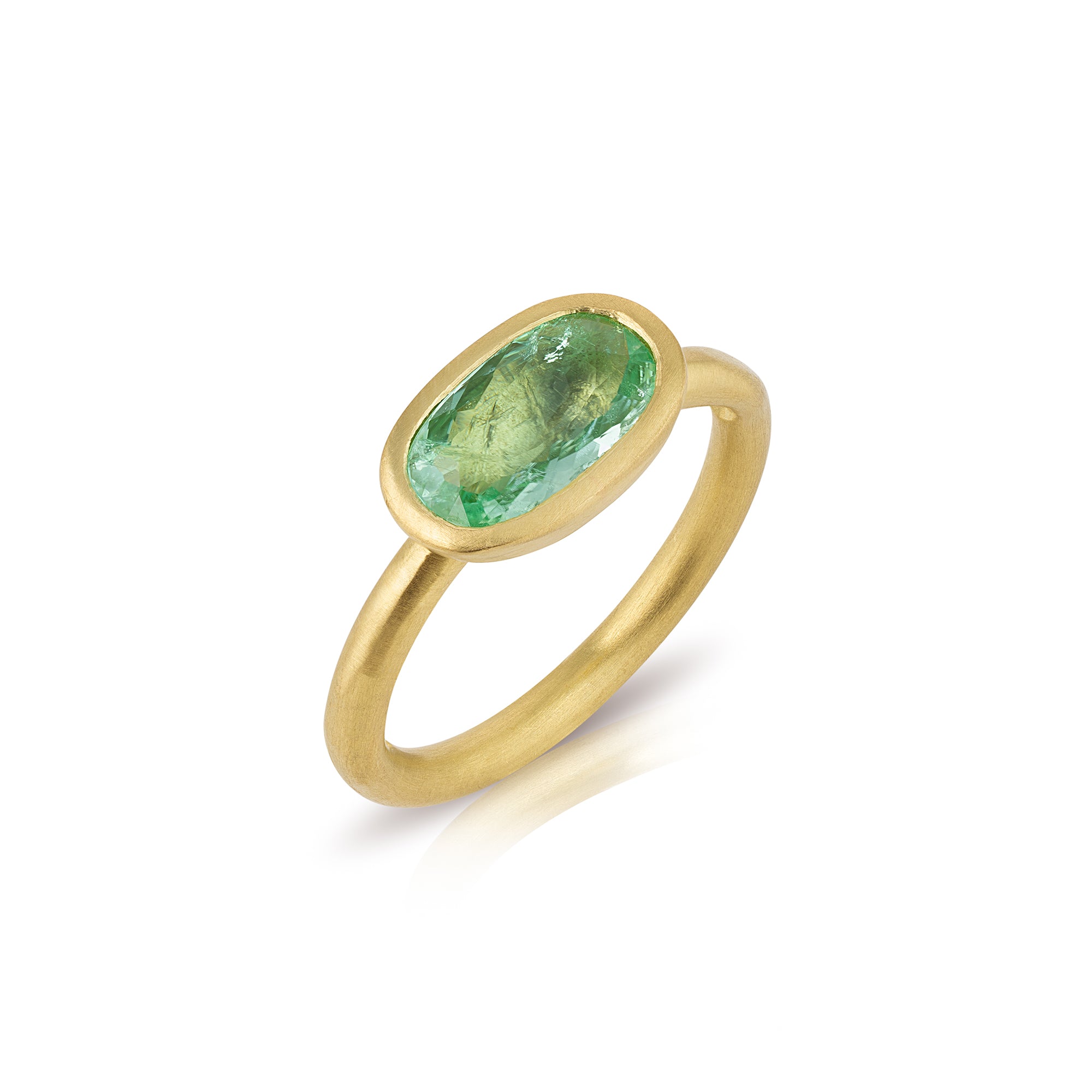 Oval East-West Paraiba Tourmaline Ring