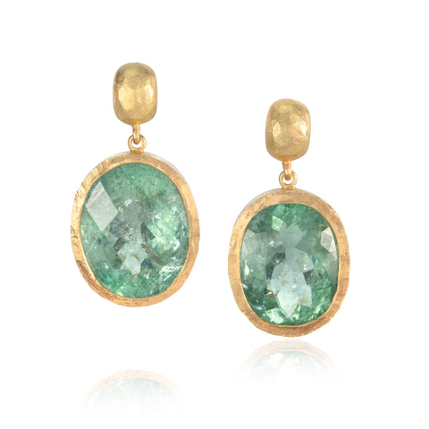 Tanzanite and Diamond Drop Earrings