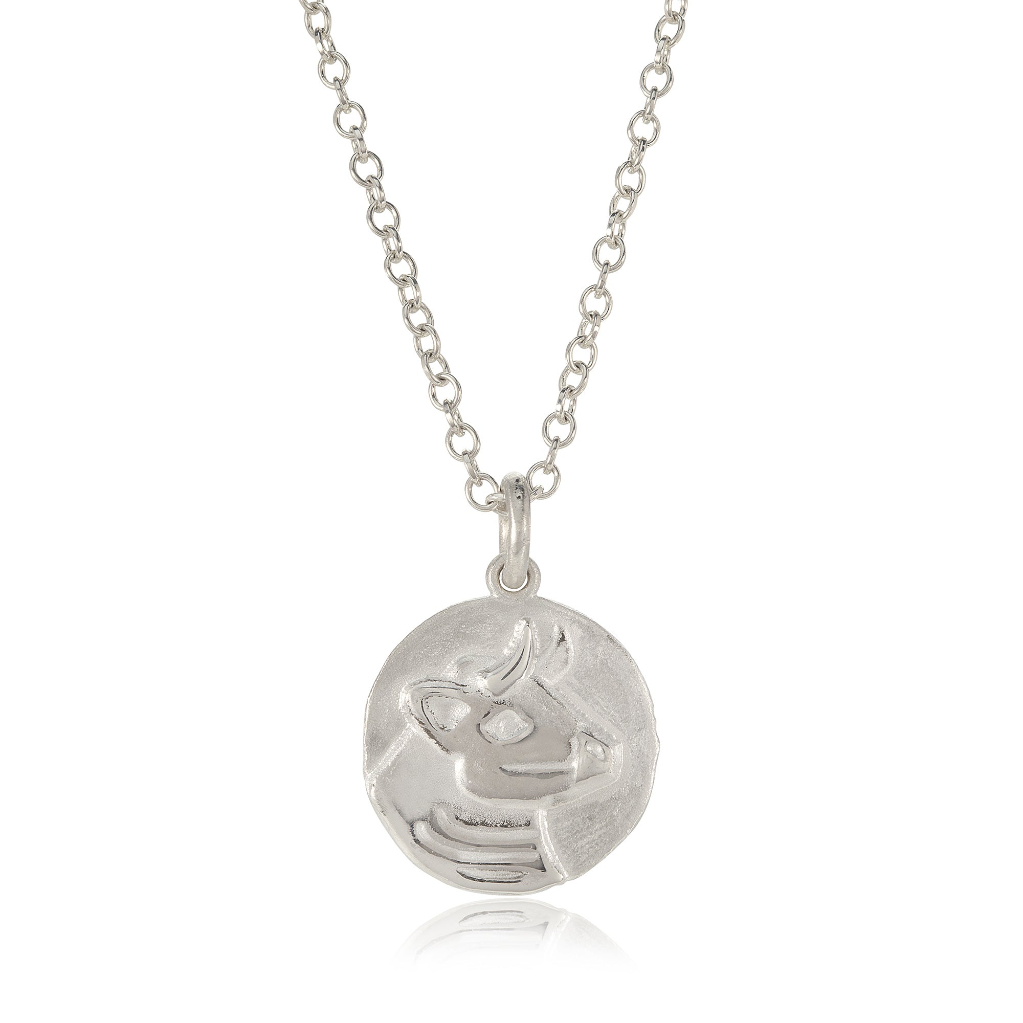 Taurus - Silver Zodiac Sign Necklace – heartaccent.com
